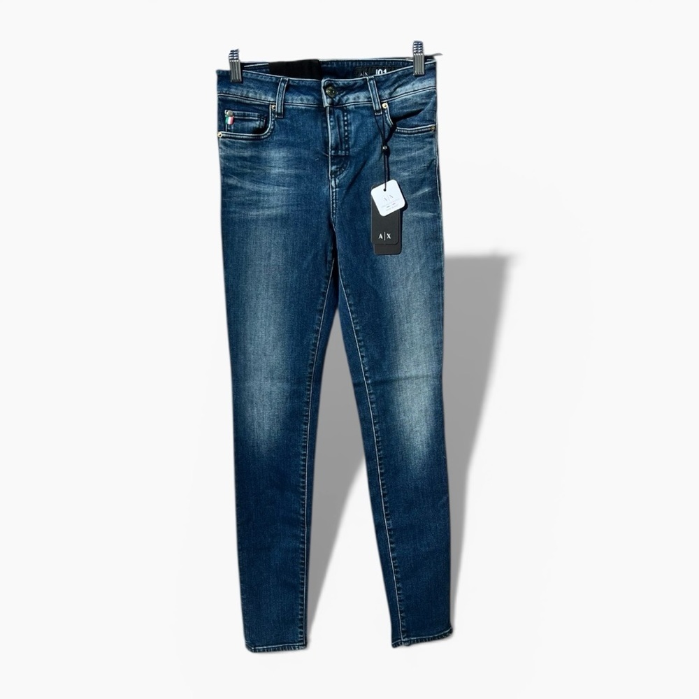 🌻NEW w/tags A|X Armani Exchange J01 Super Skinny Mid Rise Jeans Size 27
